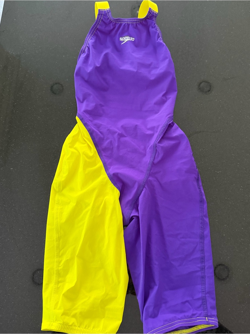 Speedo Purple and Yellow LZR Pro Tech Suit—NEVER WORN! Size 22